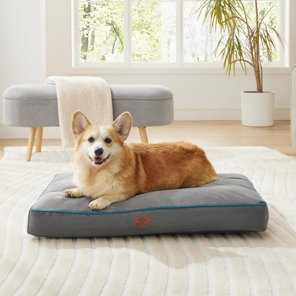 Detalles de diseño lujoso Bedsure para cama de perro gris