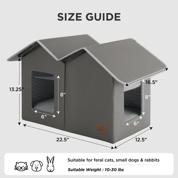 Bedsure dimensiones 22.5x12.5x13.25 pulgadas para un ajuste cómodo
