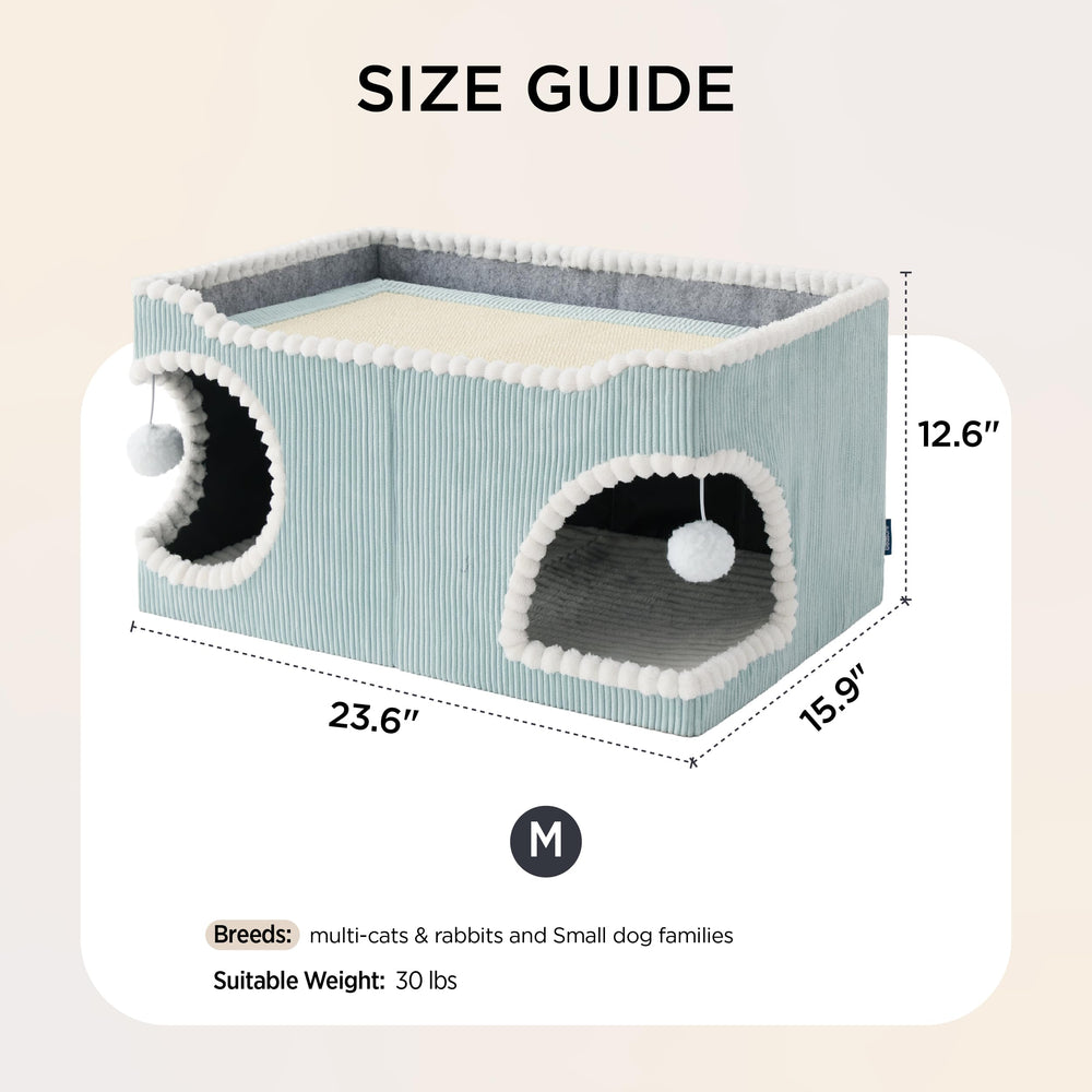 Bedsure dimensiones 23-6x15-9x12-6 pulgadas para comodidad.