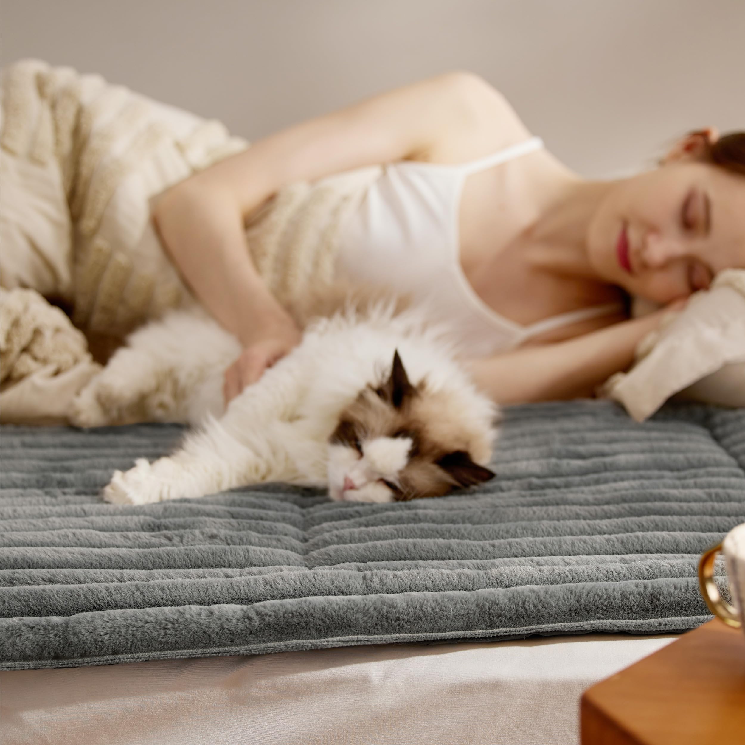 Bedsure dimensiones 24x18 para gato o perro pequeño gris