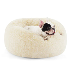 Bedsure cama donut para perro pequeño, enfoque general, ideal para dormir cómodo
