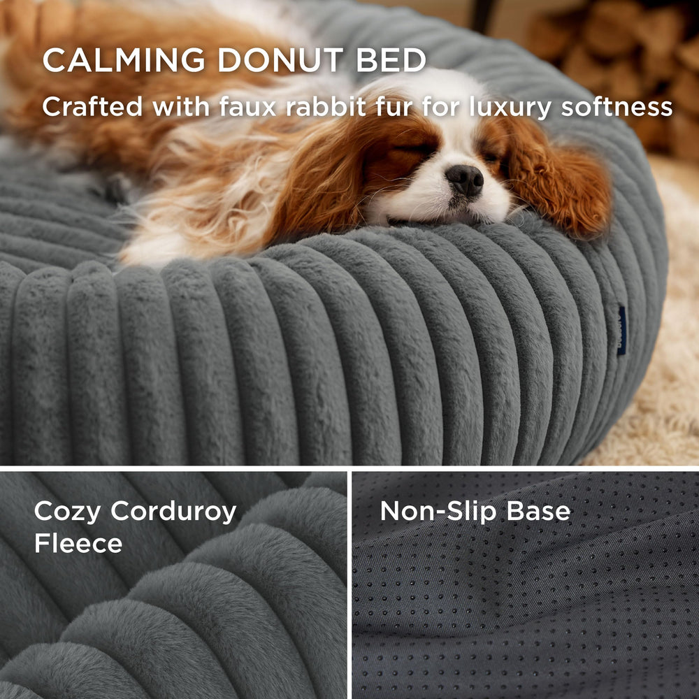 Bedsure cama redonda para perro grande base antideslizante estable