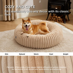Bedsure Donut, cama redonda para confort envolvente en casa.