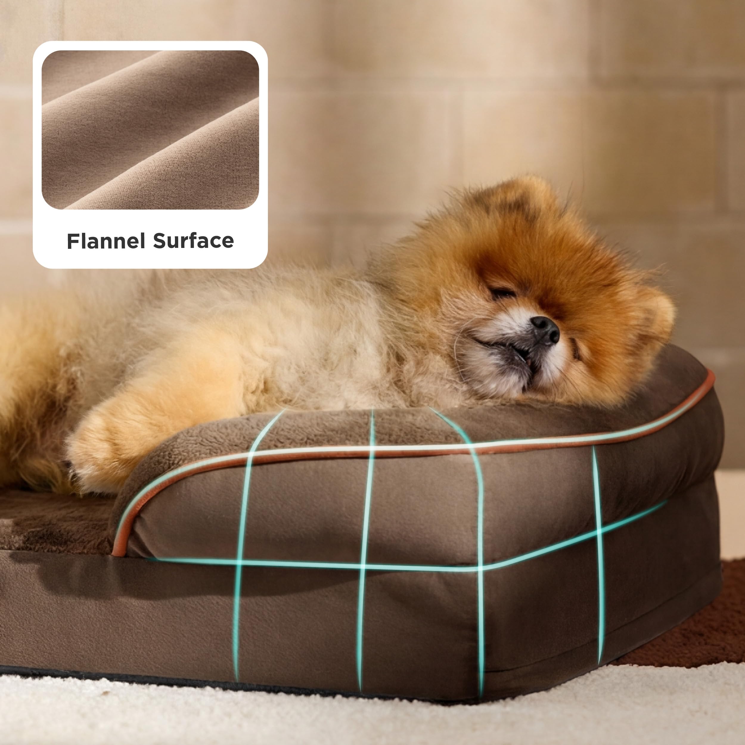 Bedsure espuma huevo con soporte uniforme para articulaciones.
