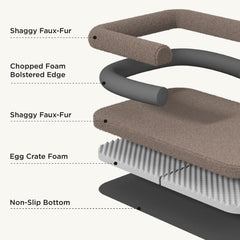 Bedsure: espuma tipo huevo ortopédica para soporte cómodo.