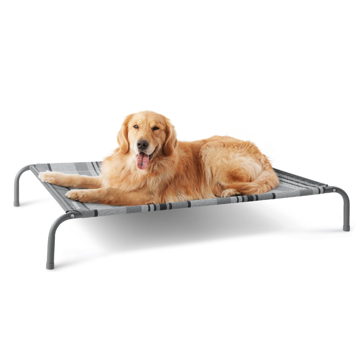 Bedsure: cama para perro elevada exterior para descanso cómodo al aire libre.