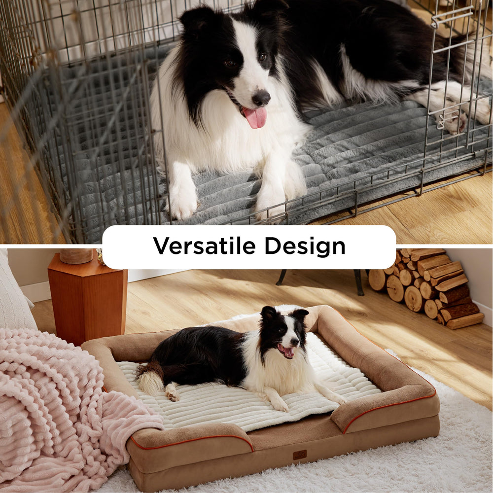 Bedsure fondo antideslizante, base estable para mascota durante el descanso.