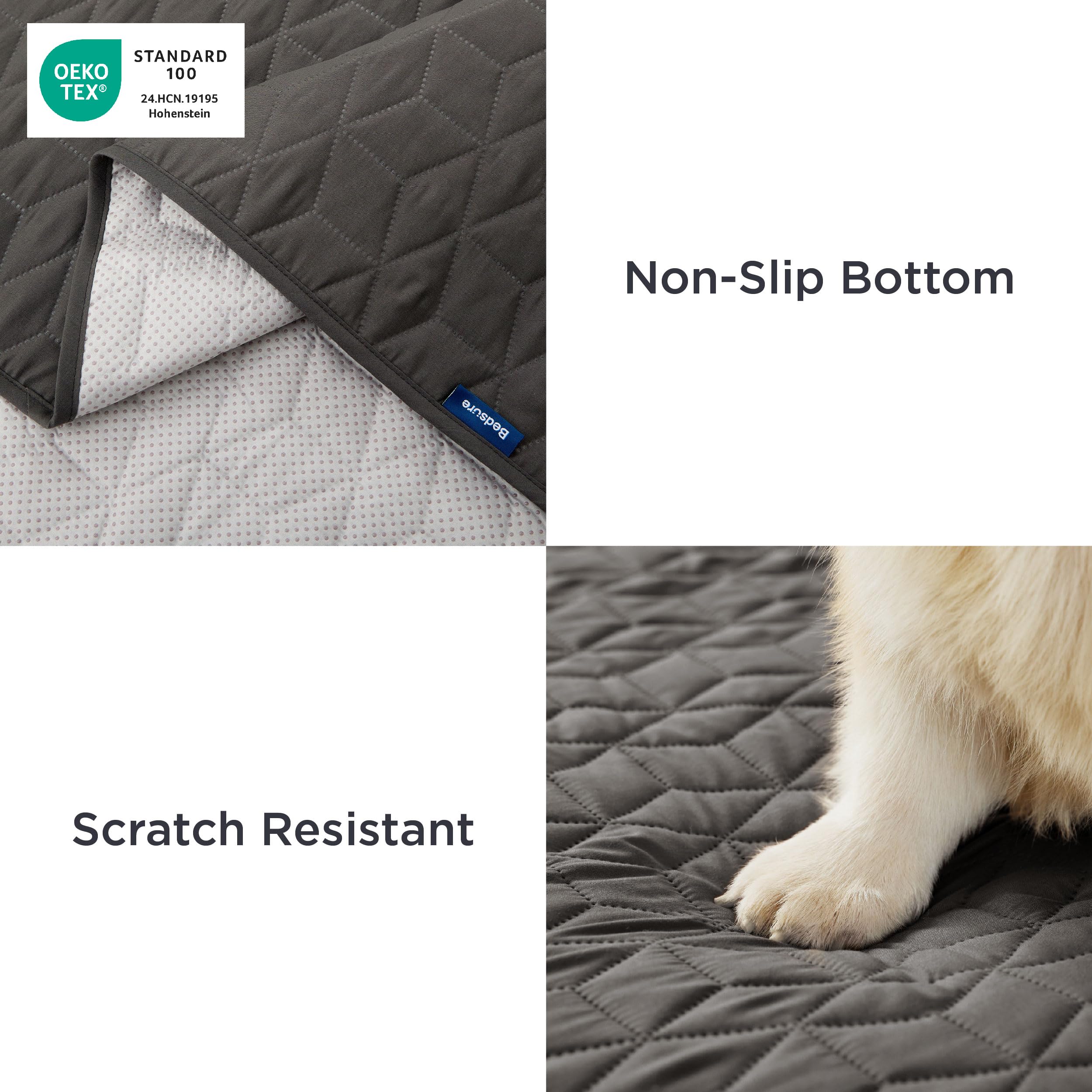 Bedsure funda acolchada para mascotas, refugio suave y ligero para descansar.