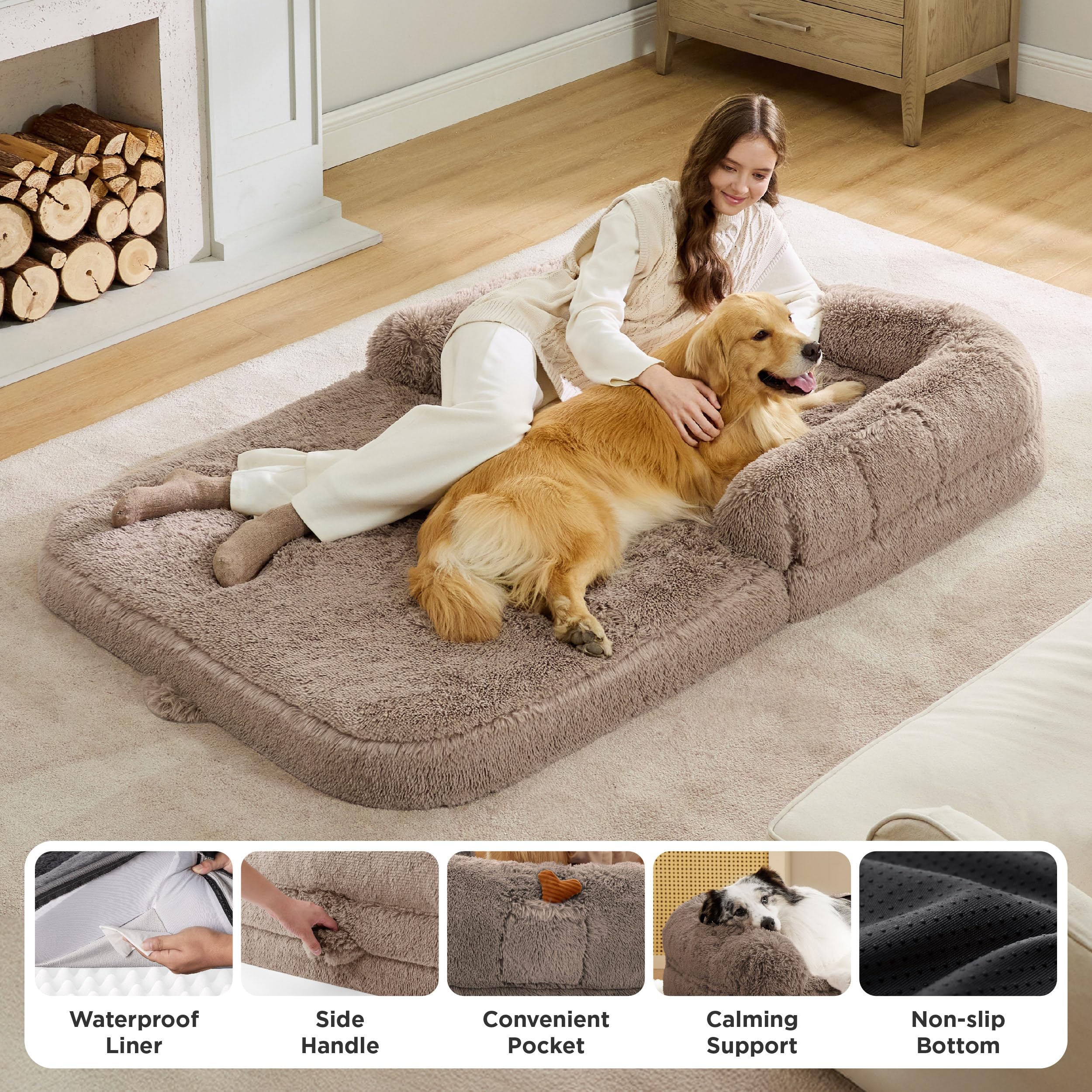 Bedsure funda con cremallera lavable para mantenimiento rápido.