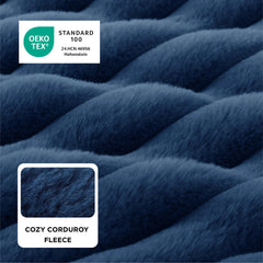 Bedsure funda-desmontable-pana-azul: lavado rápido y estética durable.