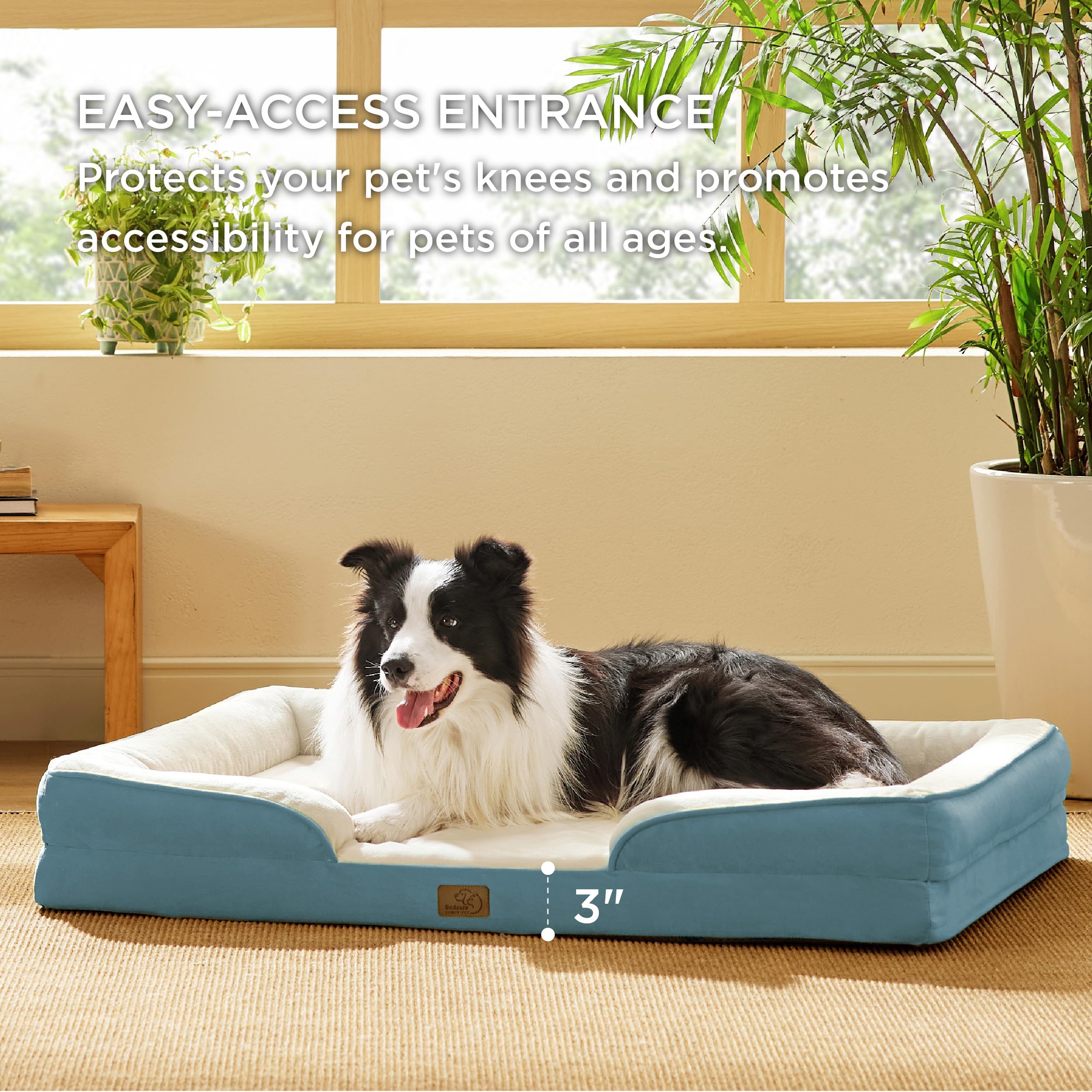 Bedsure funda impermeable protege la espuma ante salpicaduras y accidentes.