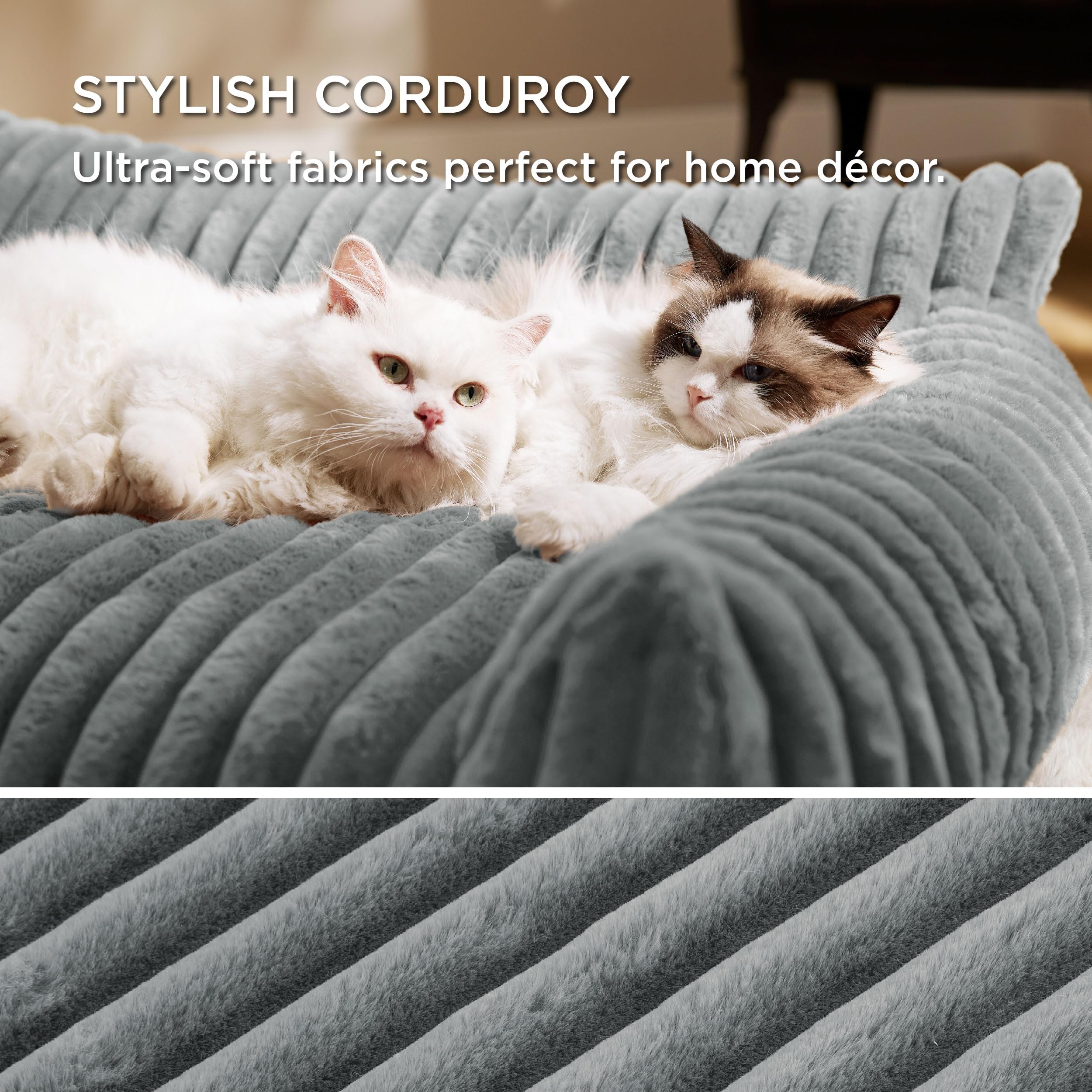 Bedsure funda lavable de cama para mascotas, limpieza rápida.