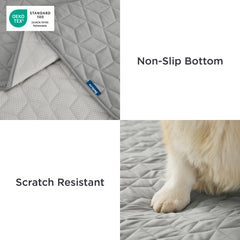 Bedsure funda lavable para mascotas gris 82x82 facilita la limpieza.