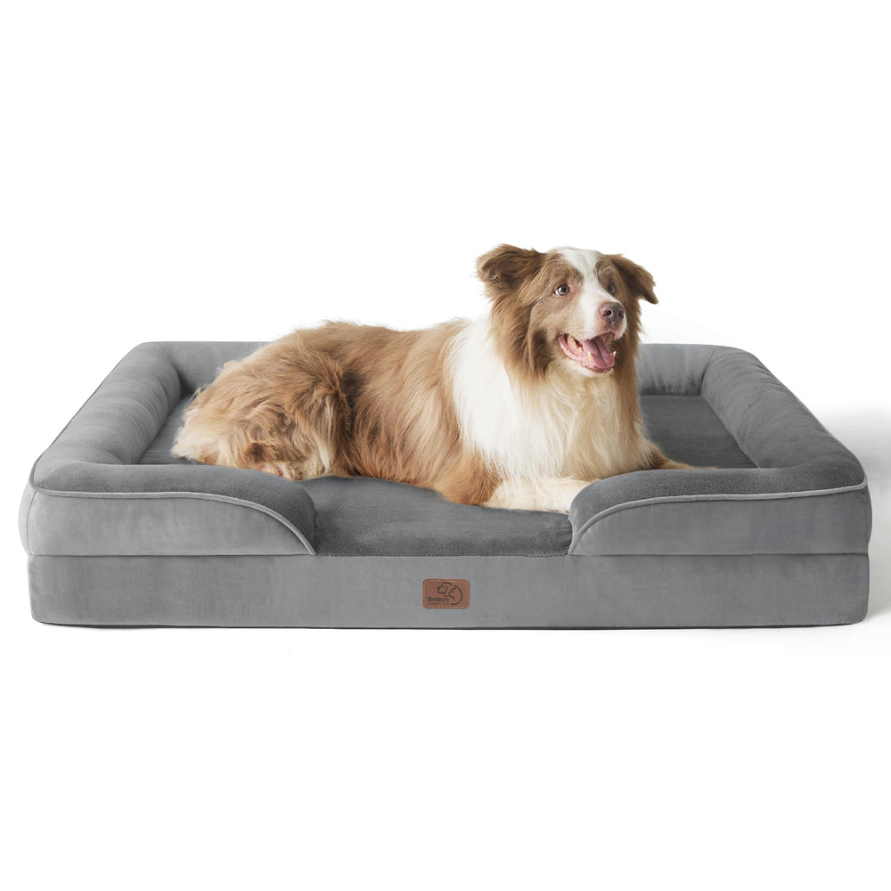 Bedsure L Plus cama ortopédica para perros grandes con soporte estable