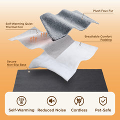 Bedsure manta-autocalentante-para-mascotas, calor suave para dormir juntos.