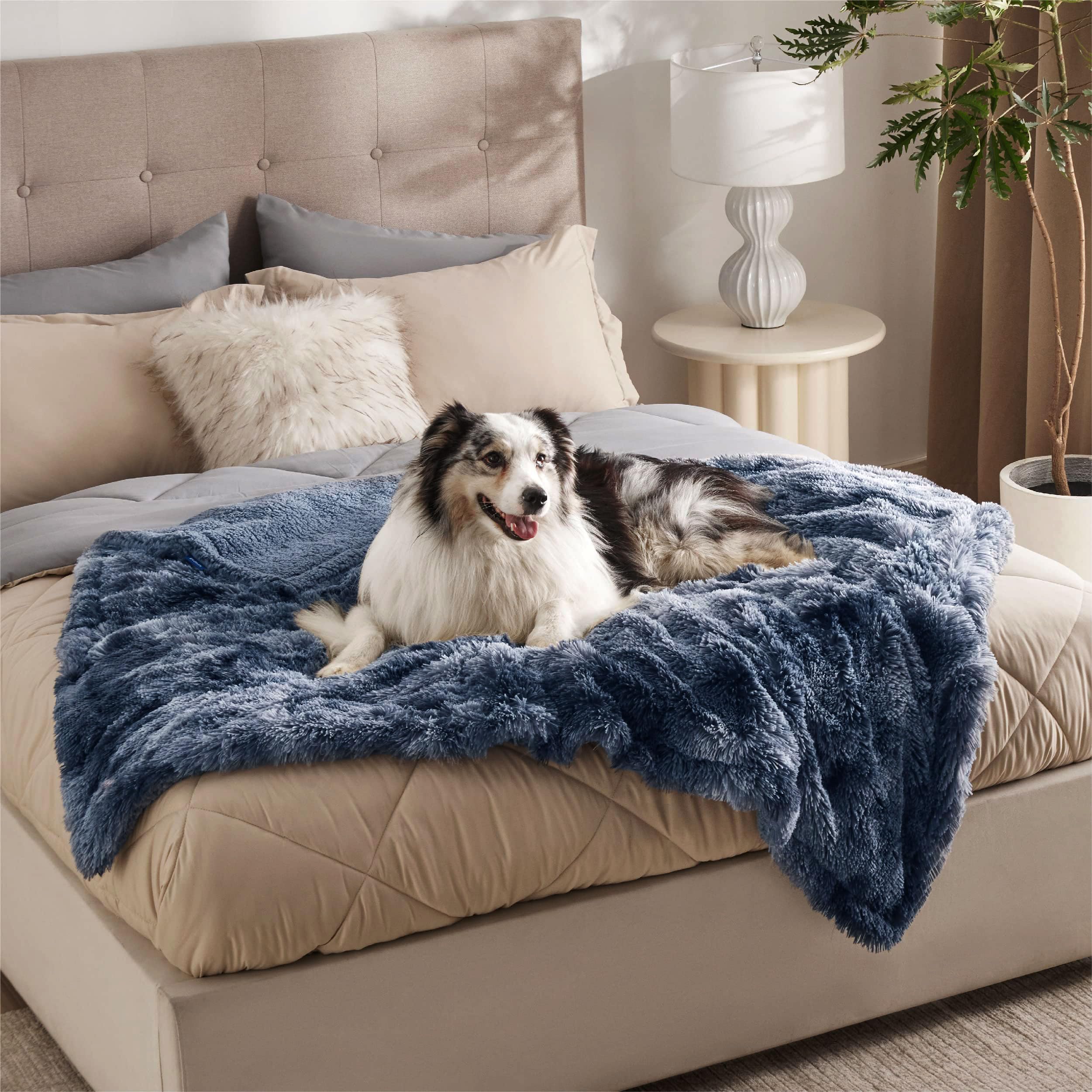 Bedsure manta doble cara con sherpa y pelo sintético para abrigo suave