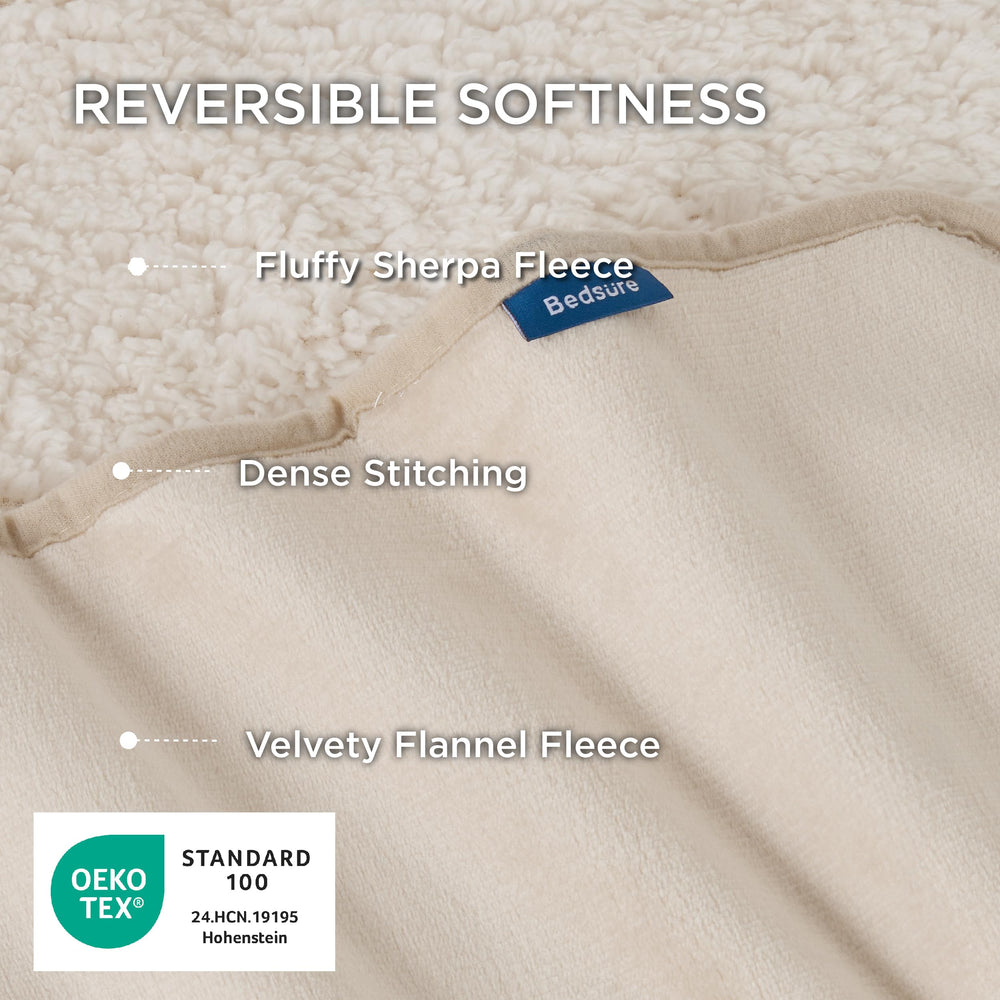 Bedsure manta gato sherpa dos-texturas añade calidez suave para noches frías