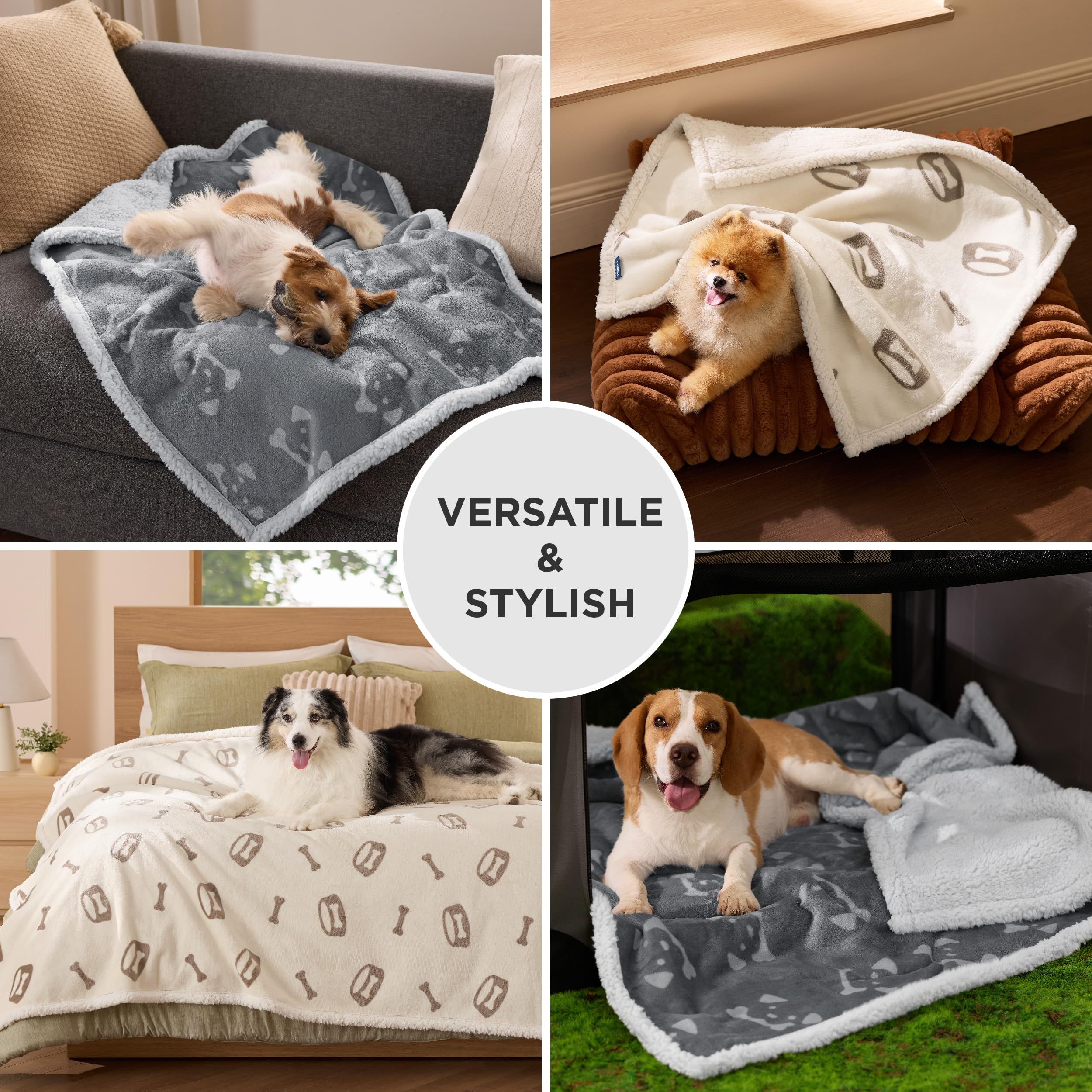 Bedsure manta impermeable para perro grande, protección de sofá para muebles y zonas de descanso.
