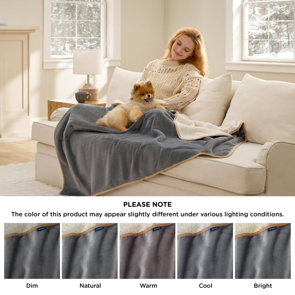 Bedsure manta lavable en máquina en frío, fácil limpieza