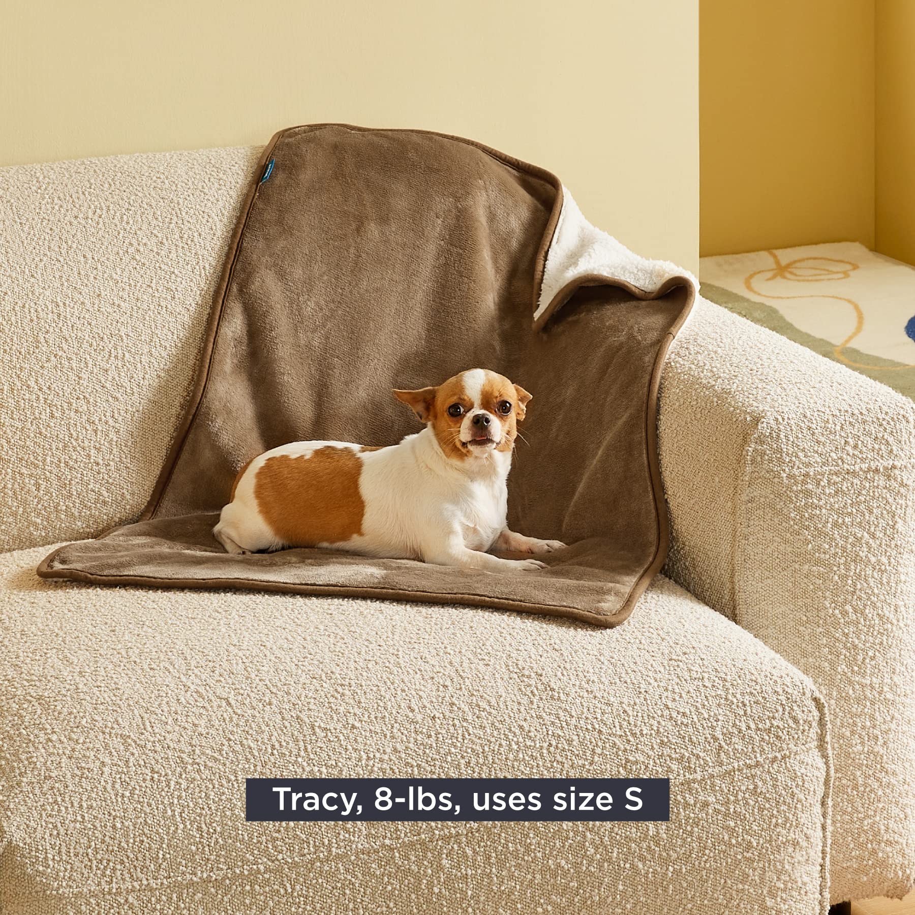 Bedsure manta camel, tacto suave para confort diario del perro