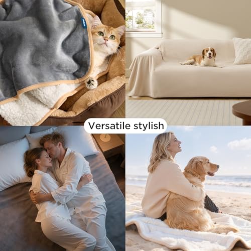 Bedsure manta tamaño 40x50, ideal para perros grandes.