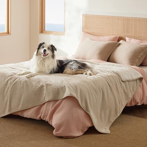 Bedsure manta felpa y forro XL, suavidad duradera para mascotas