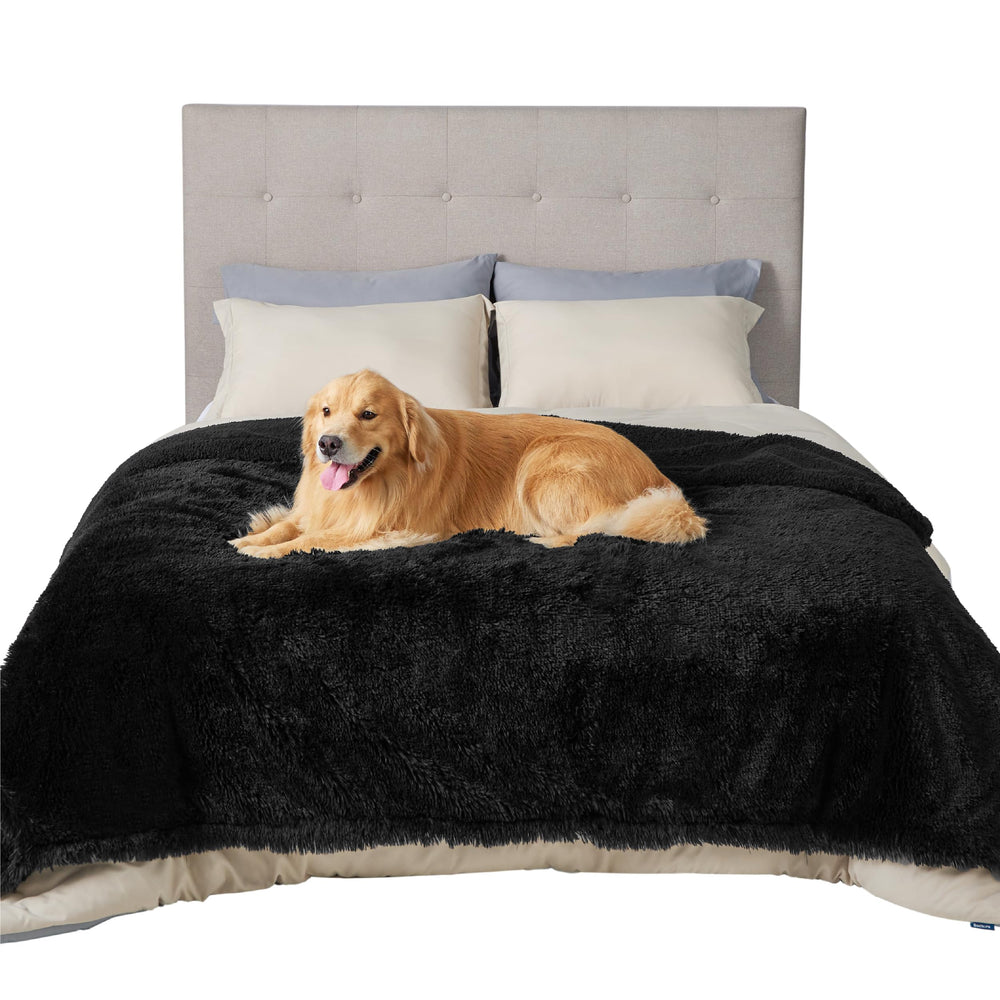 Manta Bedsure ideal para viajes, coche y aventuras con mascotas.