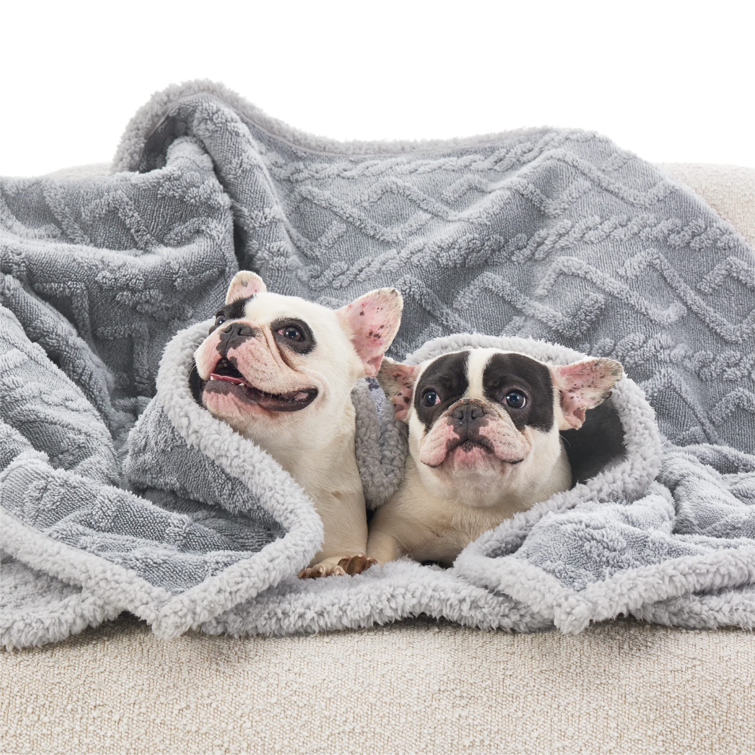Bedsure manta para usos interiores y exteriores mantiene a tu mascota cómoda en casa o al aire libre.