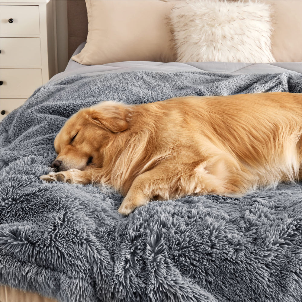Bedsure manta de viaje para perros gris en coche o exterior