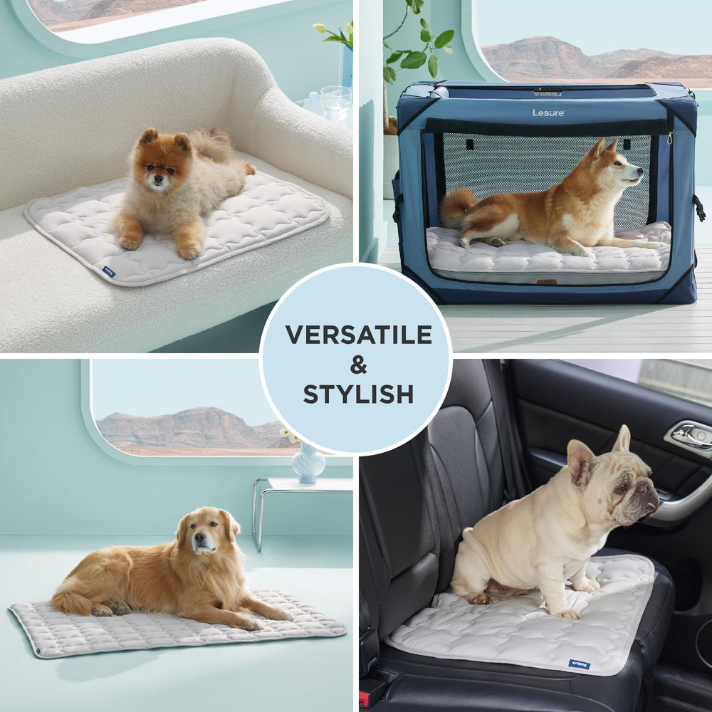 Bedsure: Colchoneta veraniega lavable para perros, limpieza rápida y sencilla.