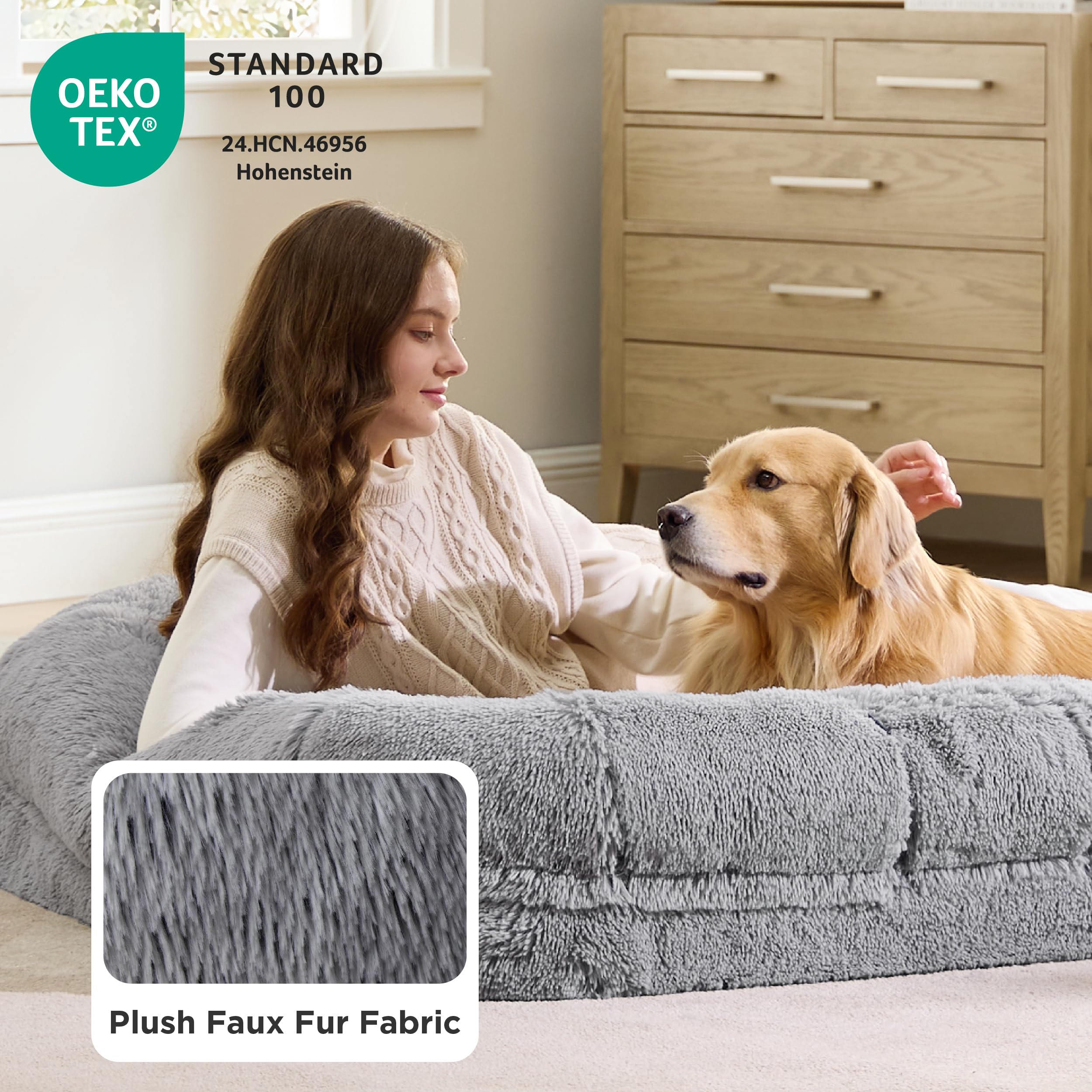 Bedsure materiales certificados OEKO-TEX Estándar 100 para seguridad