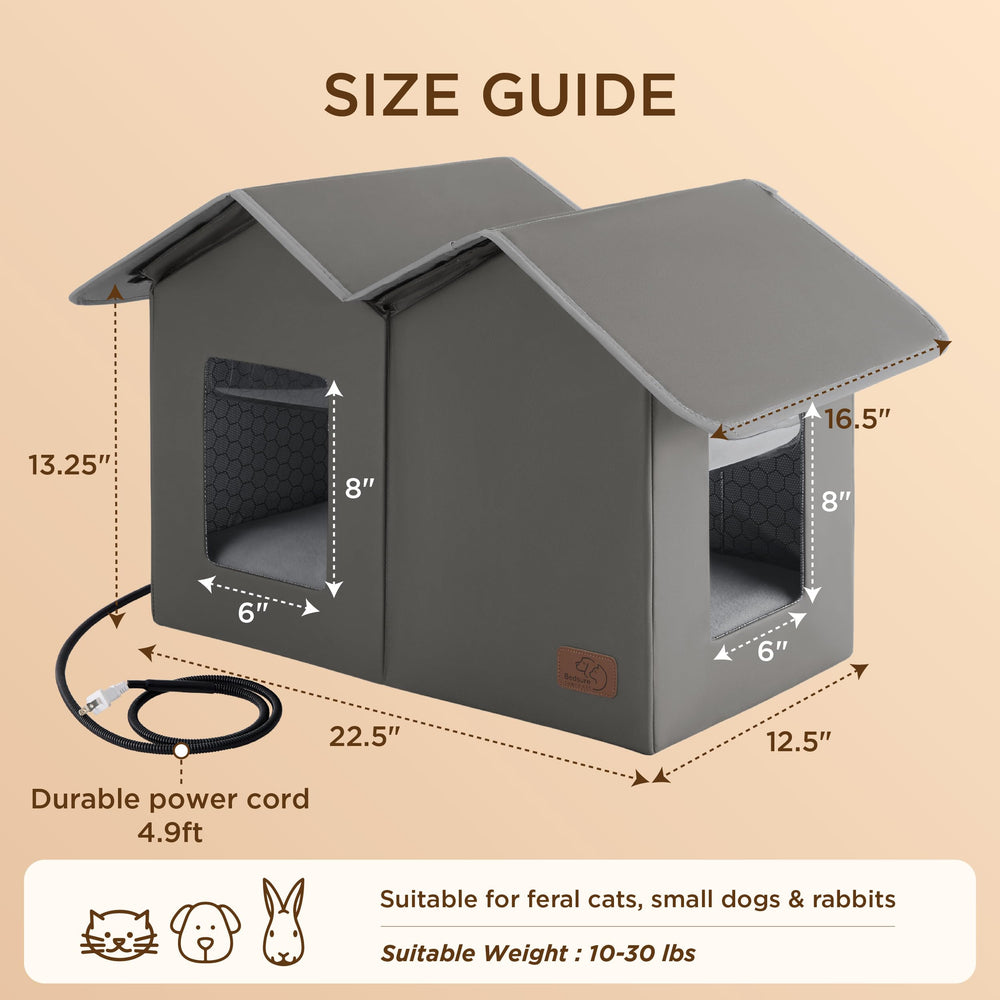 Bedsure materiales durables y fáciles de limpiar para uso exterior.