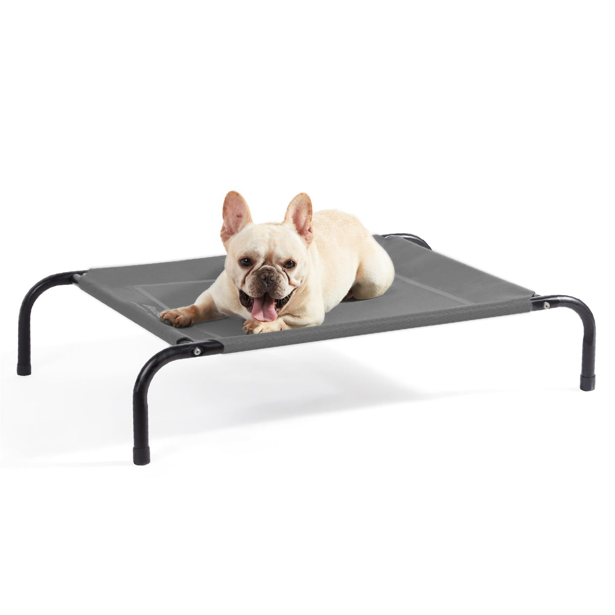Bedsure cama alta exterior para perros, foco en elevación para comodidad al aire libre.