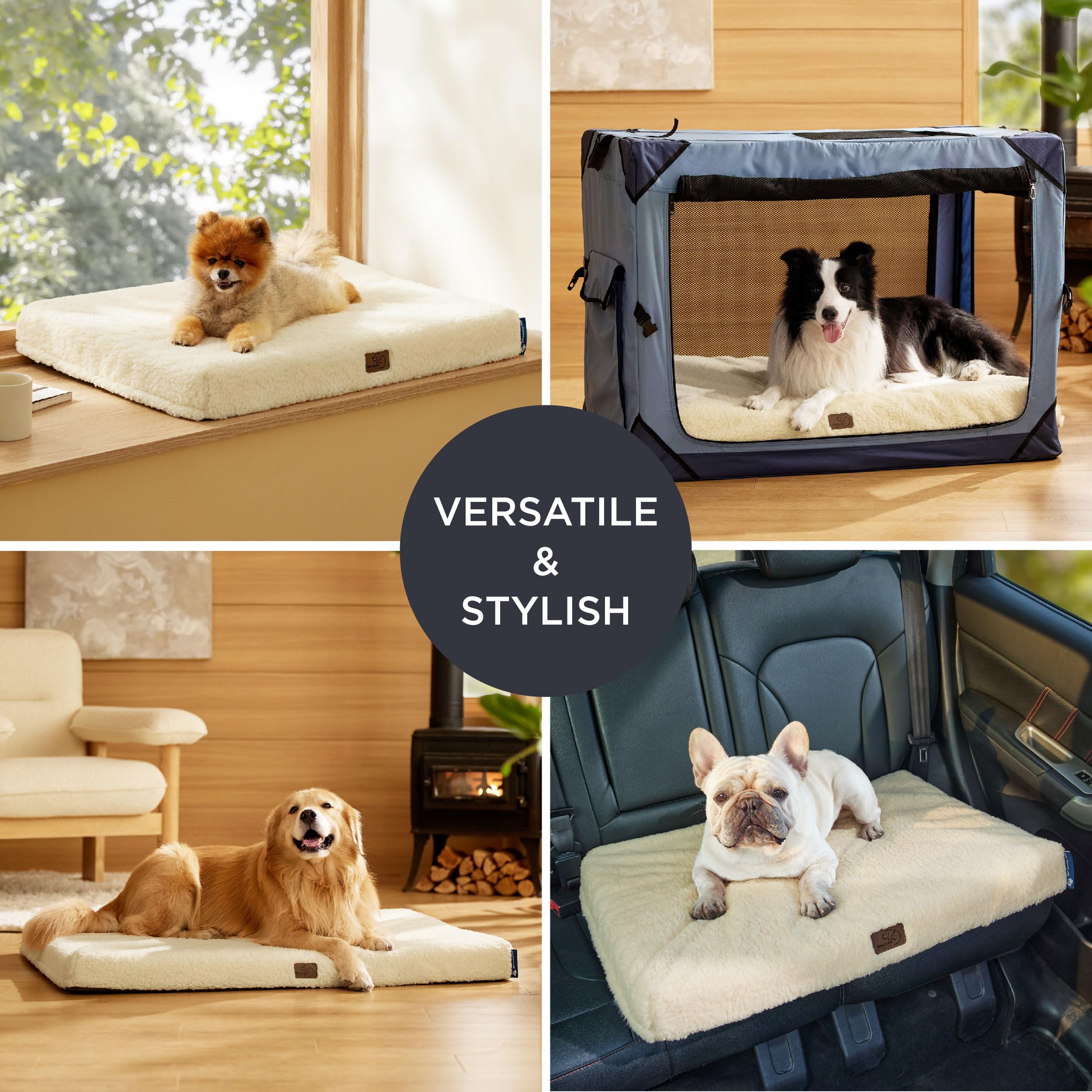 Bedsure: materiales CertiPUR-US con sherpa de lujo para confort y seguridad.