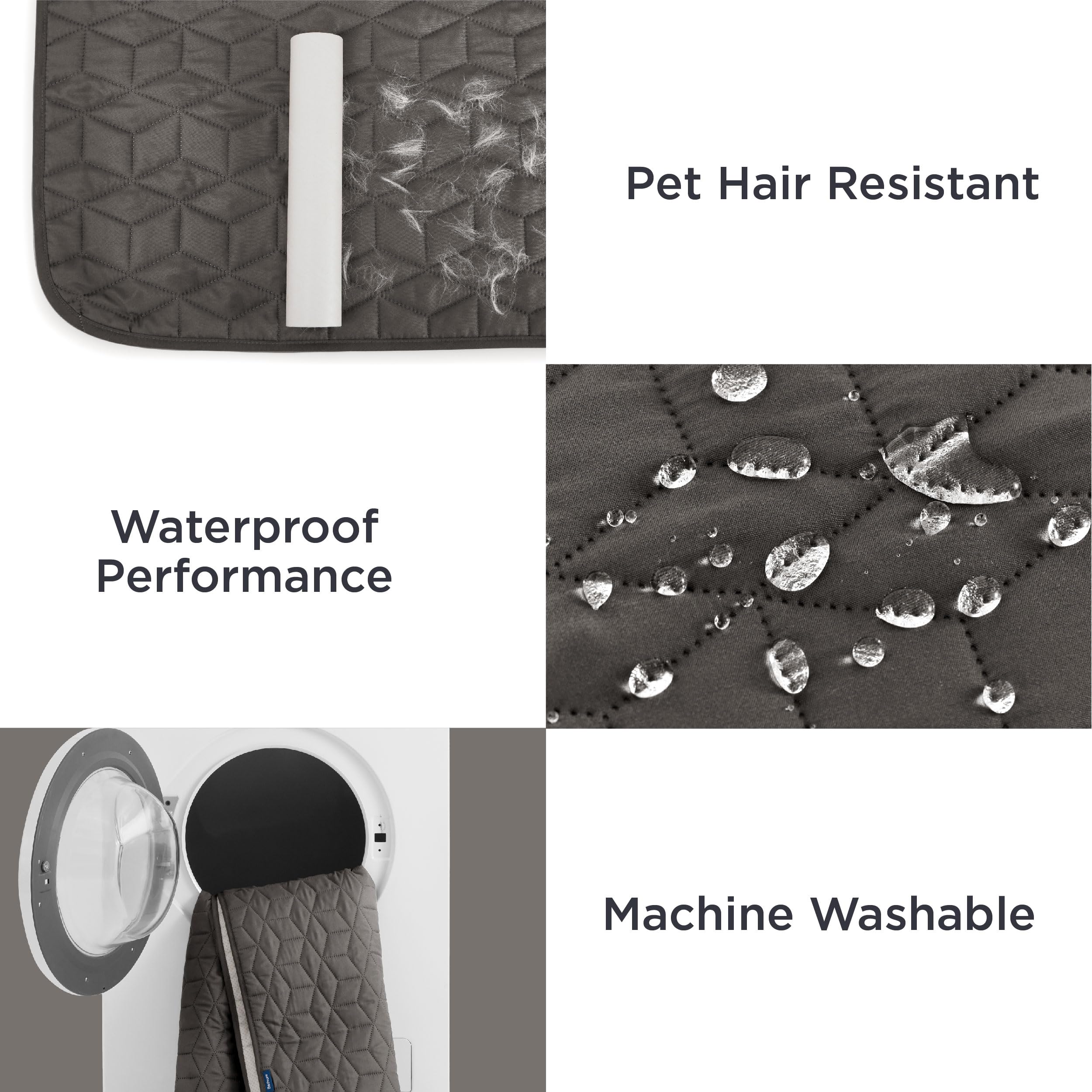 Bedsure protector apto para uso interior y exterior, ideal para viajes y actividades.