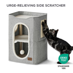 Bedsure rascador de sisal para gato, entretenimiento duradero y arañazos seguros