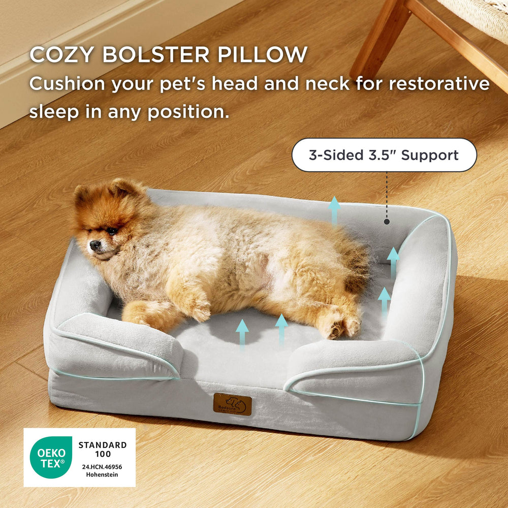 Bedsure refuerzo de cuatro lados ofrece apoyo para cabeza y cuello.