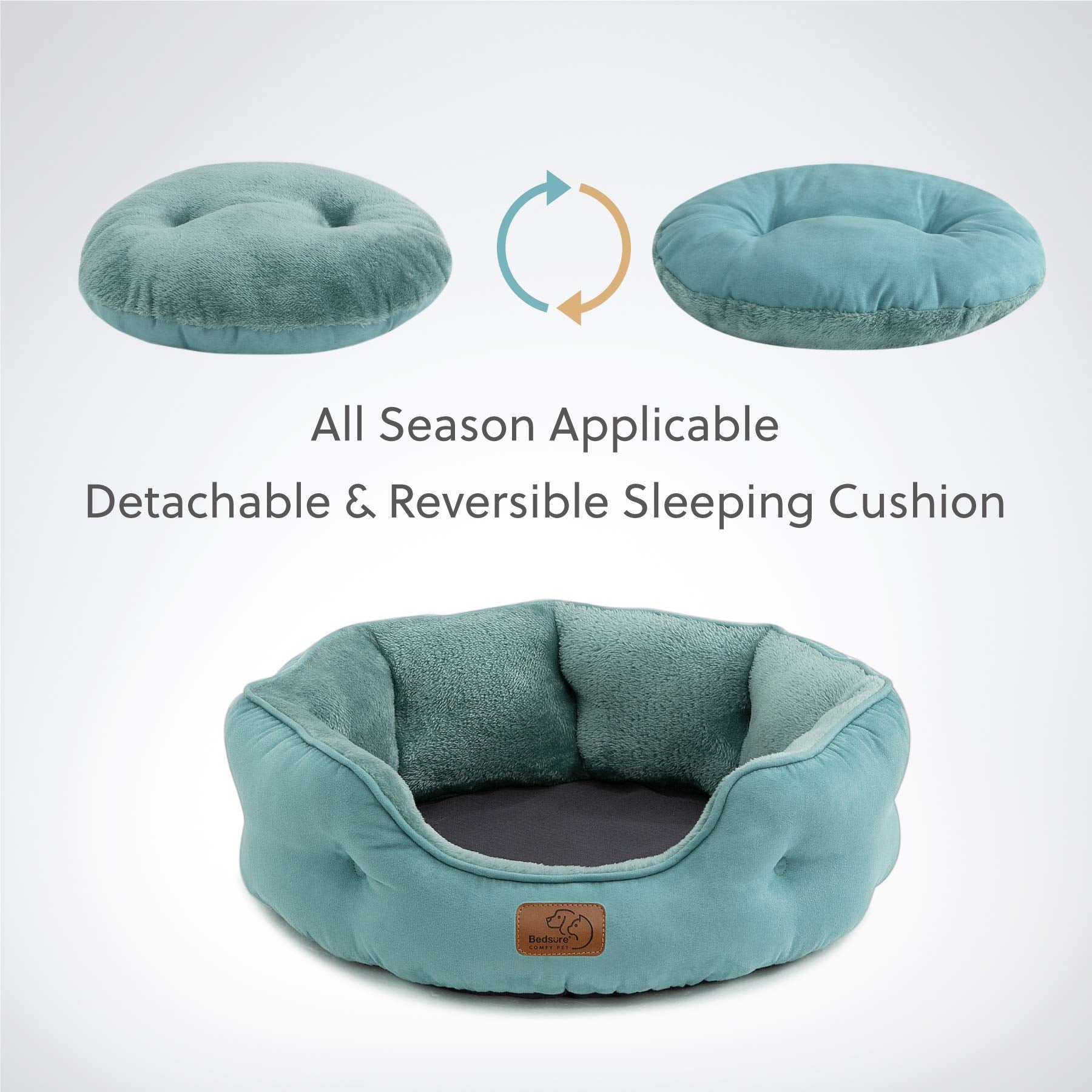 Bedsure relleno poliéster ultra suave mantiene forma tras uso.