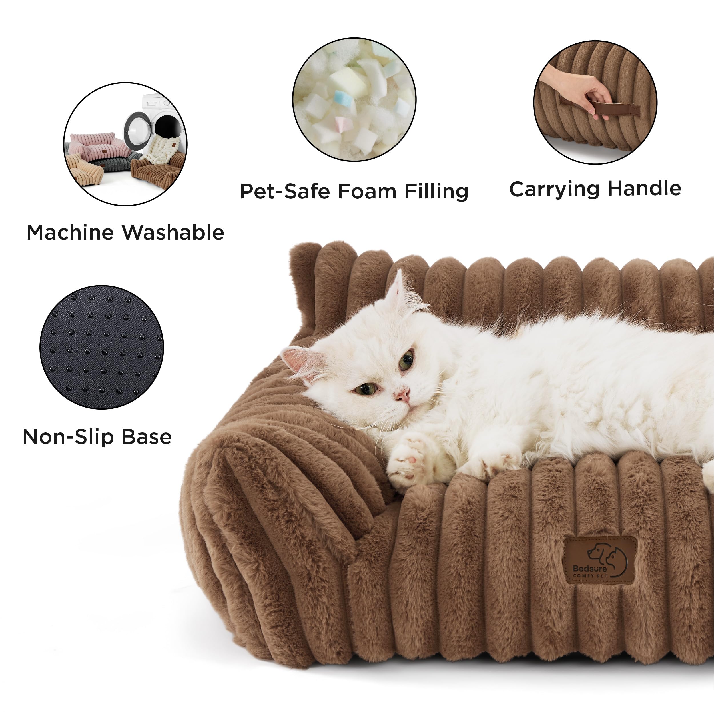 Bedsure relleno mixto dos-a-uno ofrece equilibrio entre soporte y comodidad.