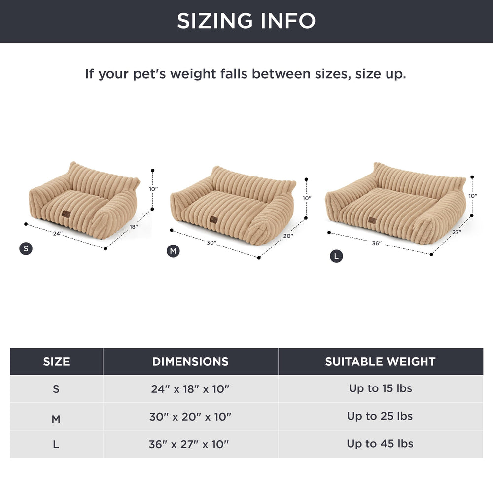 Bedsure sofá: tono toscano beige, diseño elegante.