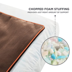 Bedsure superficie forro peluche, detalle cercano, ofrece toque suave para dormir cómodo.
