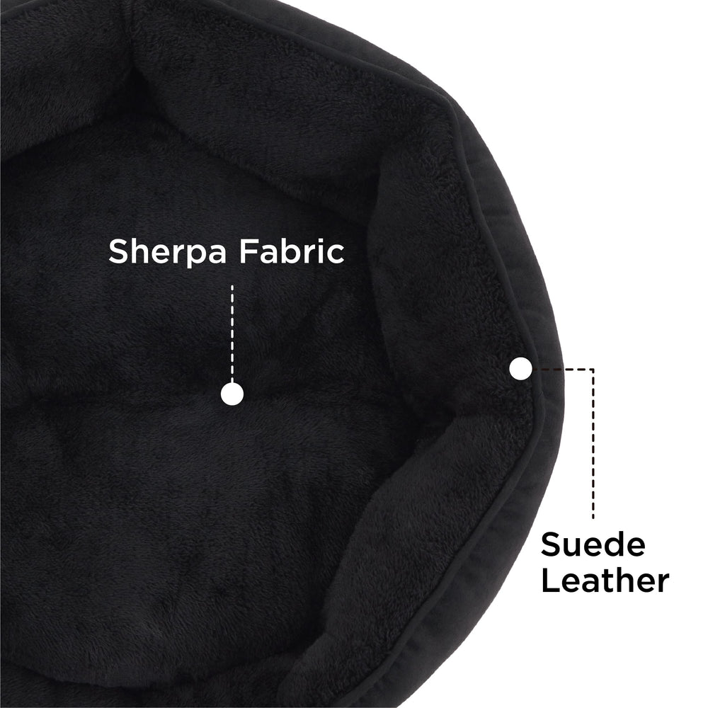 Bedsure superficie sherpa de cama, tacto suave para acurrucarse con comodidad.
