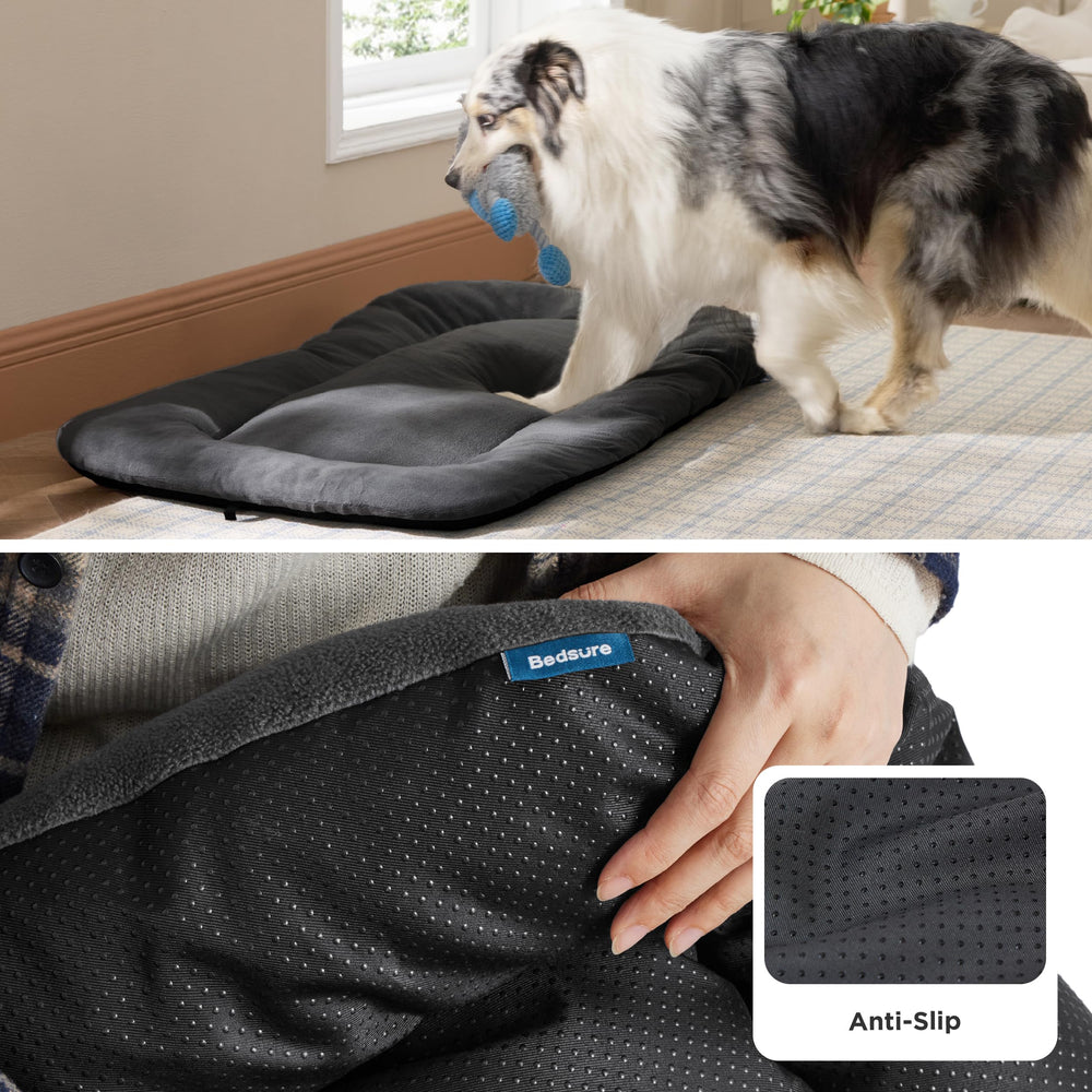 Bedsure cama de tamaño medio para jaula de perro medio.