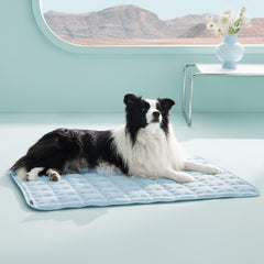 Bedsure tapete enfriante para perro grande 41x28, descanso cómodo en verano.