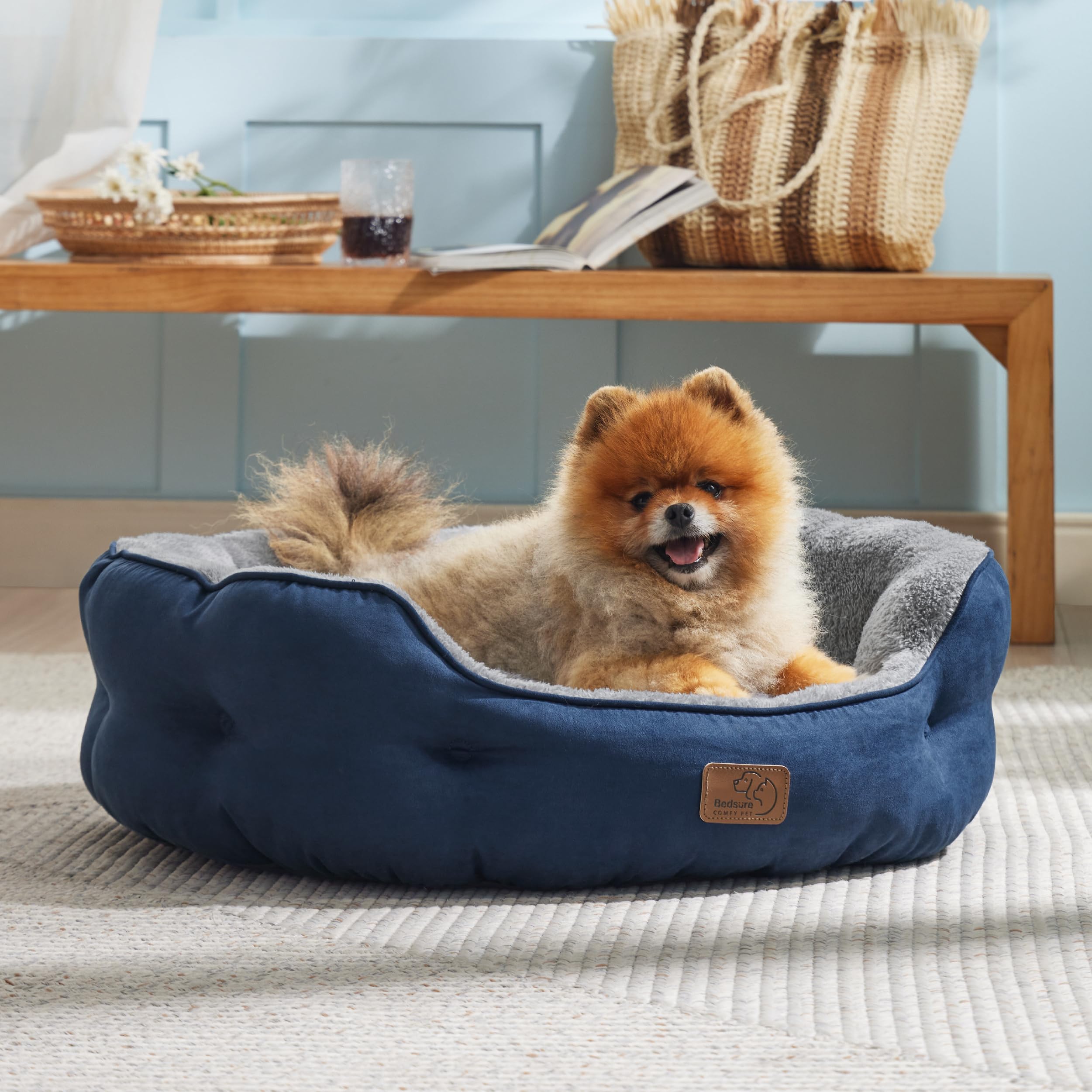 Bedsure uso en interiores, cama ideal para perros y gatos pequeños