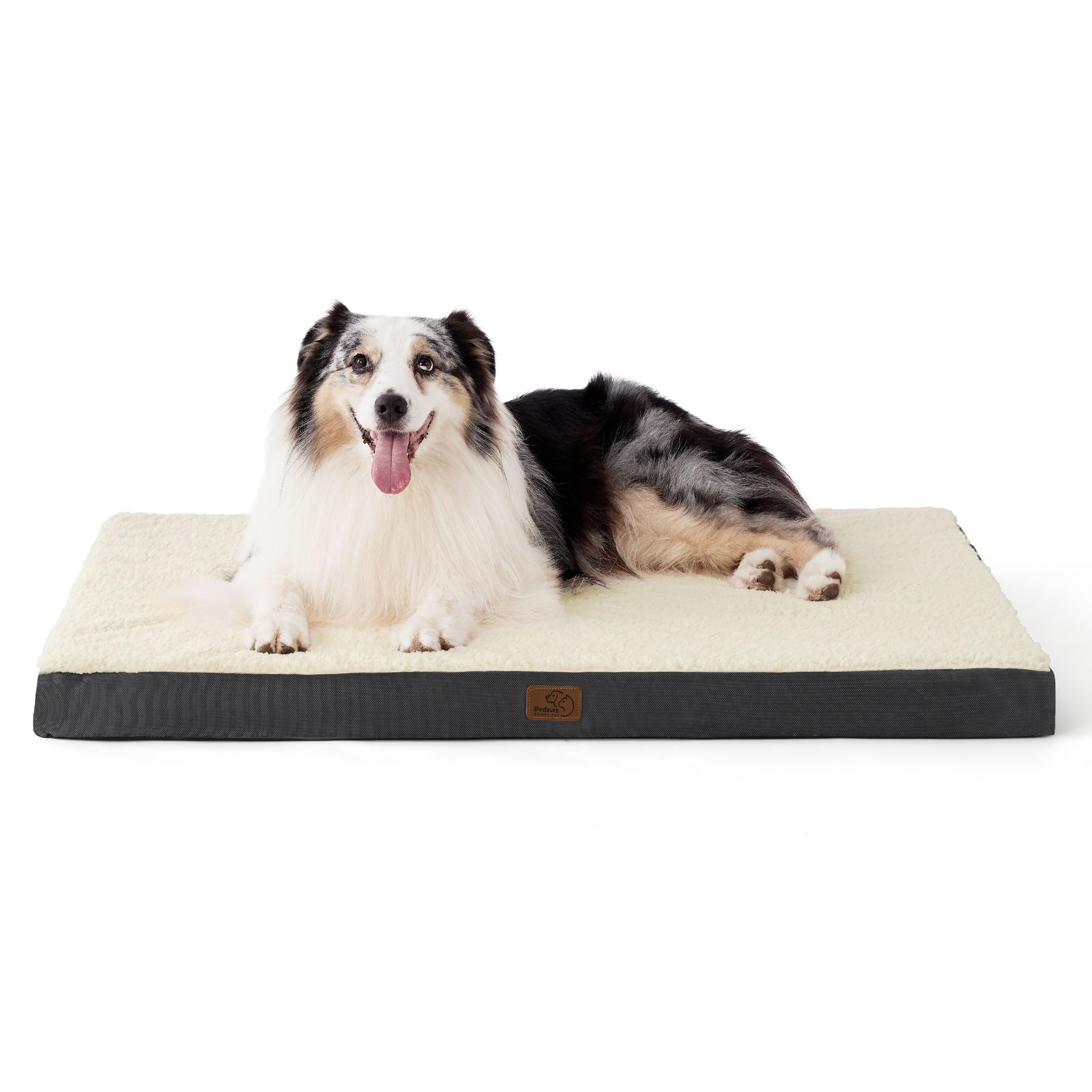 Bedsure XL en jaula, descanso cómodo y estable para tu mascota.