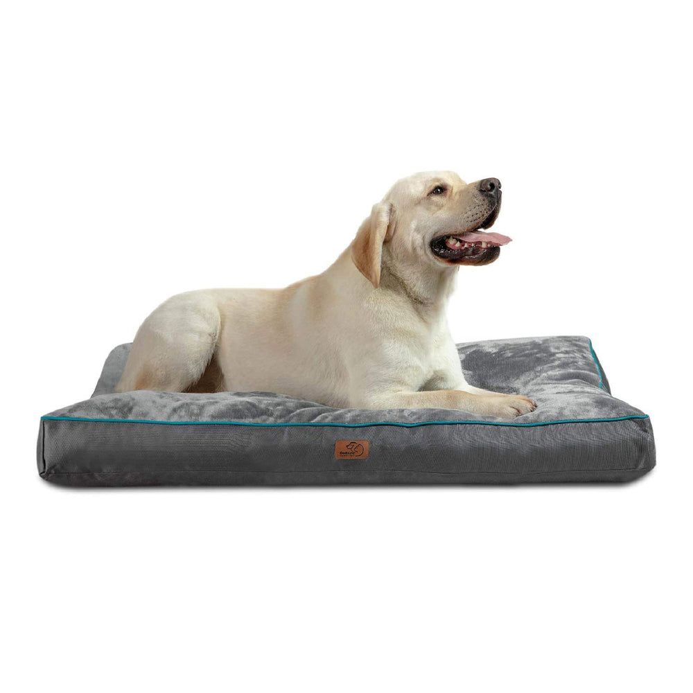 Bedsure XL cama para perro con funda lavable y cremallera, fácil limpieza diaria.