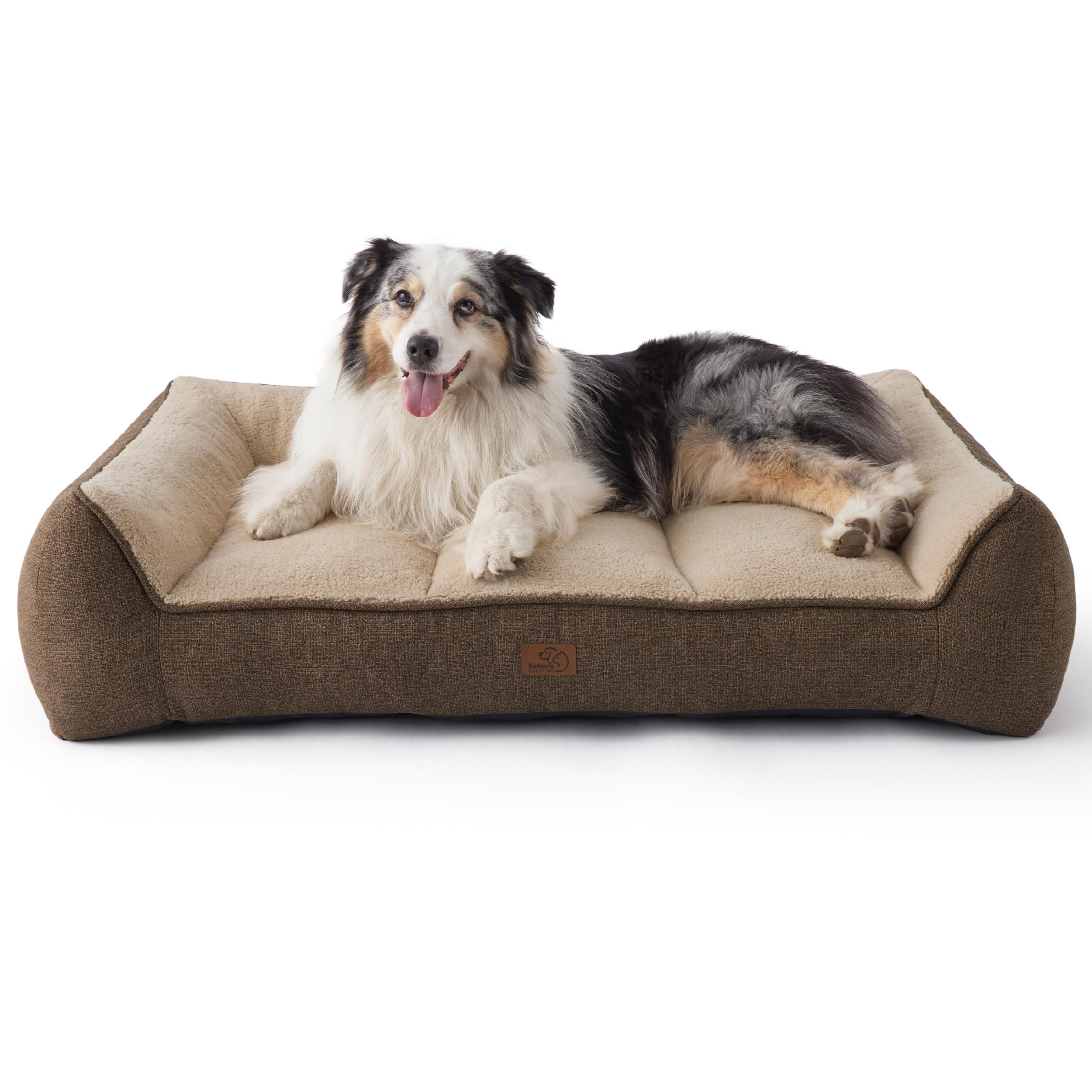 Bedsure cama perro ortopédica XL con cubierta impermeable, ideal para manchas.