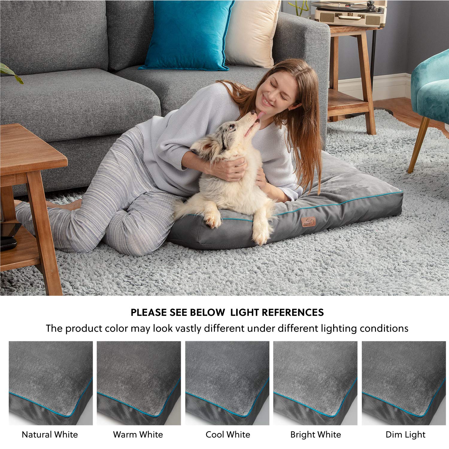 Bedsure XL cama para perros de hasta 45 kg, ideal para razas grandes.