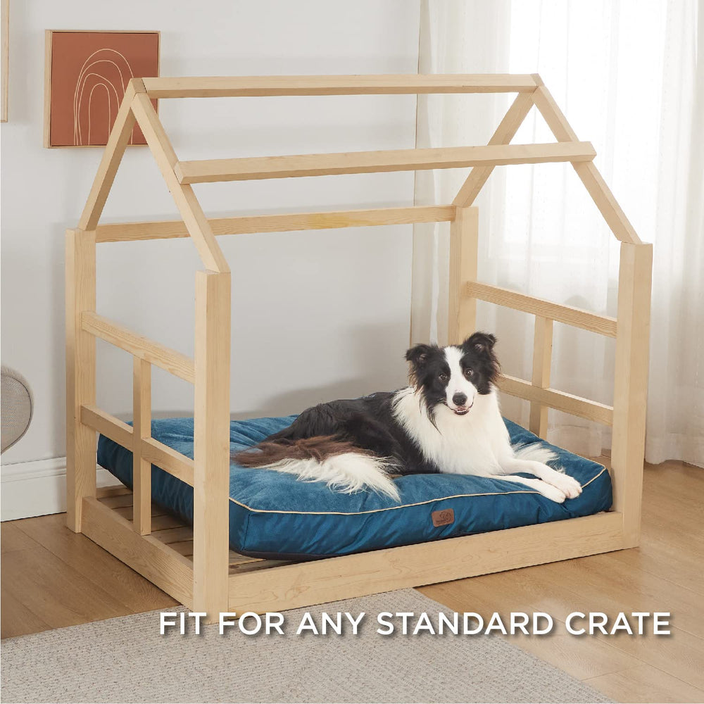 Bedsure XL cama para perro, relleno suave que ofrece apoyo cómodo.